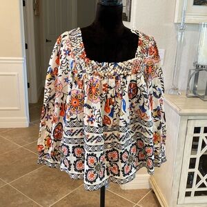 NWOT Cara Cara Charleston top, multicolored, size M,